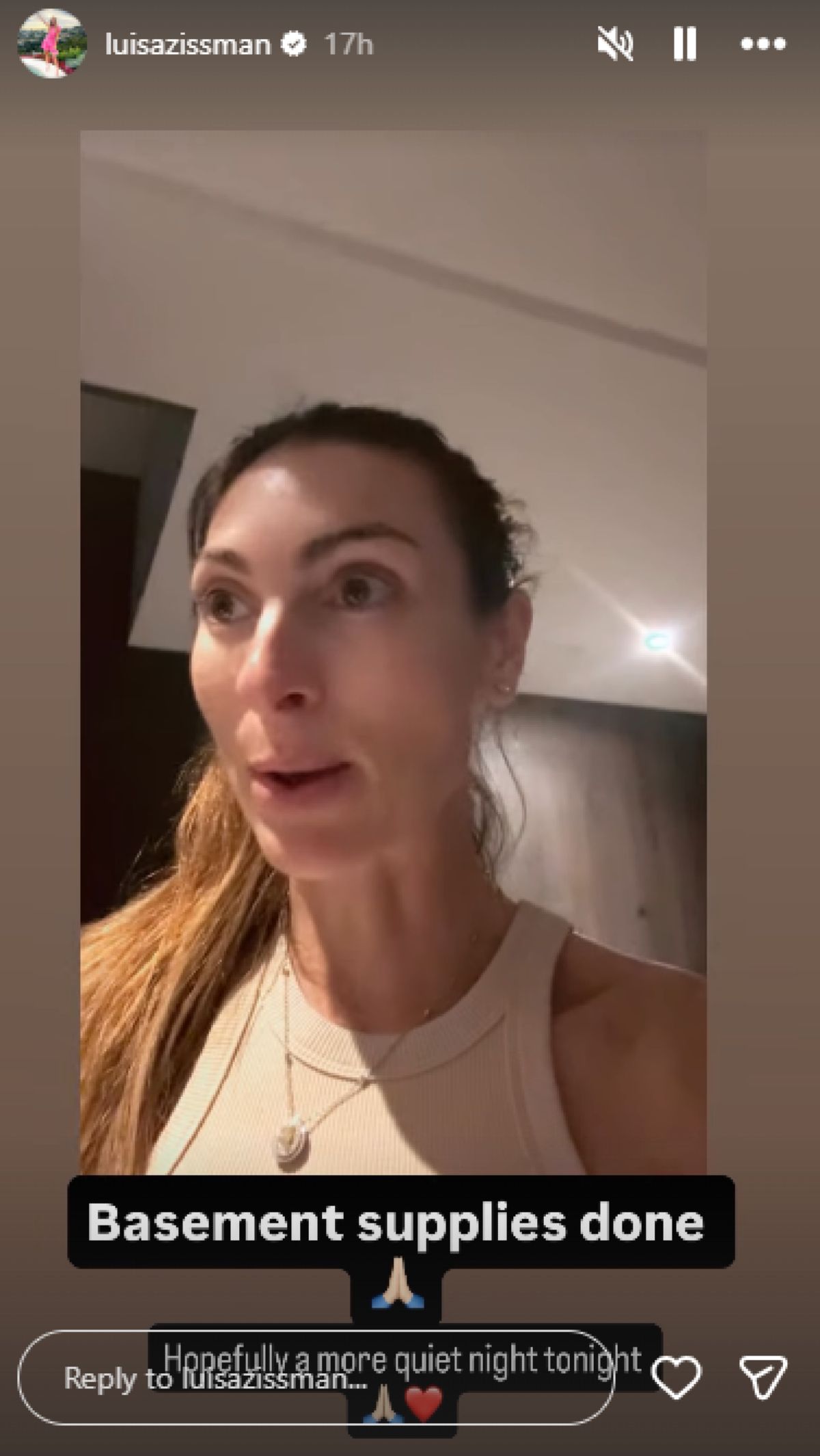 Η Luisa Zissman ενημερώνει τους ακολούθους της μέσω stories