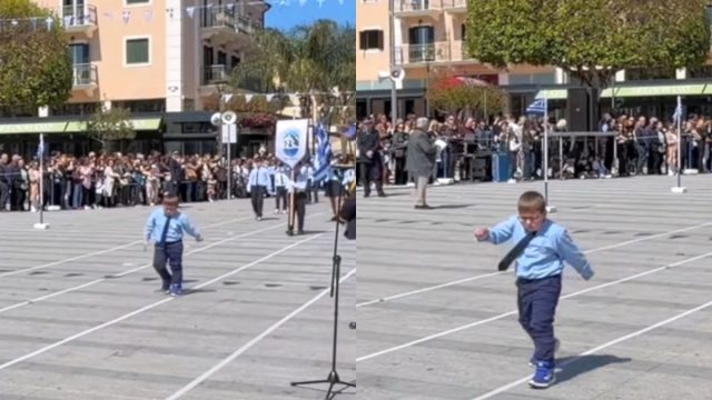 Αργοστόλι: Το πιο δυνατό χειροκρότημα στον μικρό Μανώλη – Το μάθημα ζωής στην παρέλαση της 25ης Μαρτίου