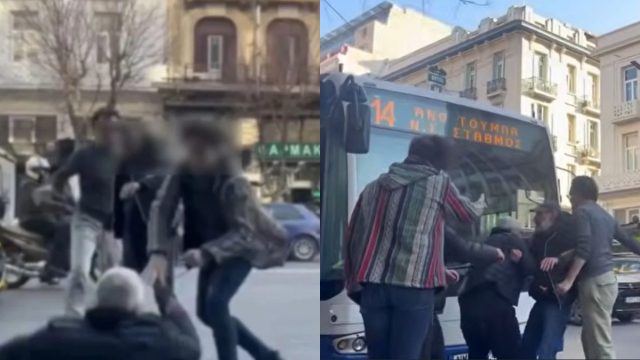 Θεσσαλονίκη: Απίστευτος καβγάς με οδηγό λεωφορείου ΟΑΣΘ – Κατέβηκε από το λεωφορείο και ξυλοκόπησε άλλον οδηγό
