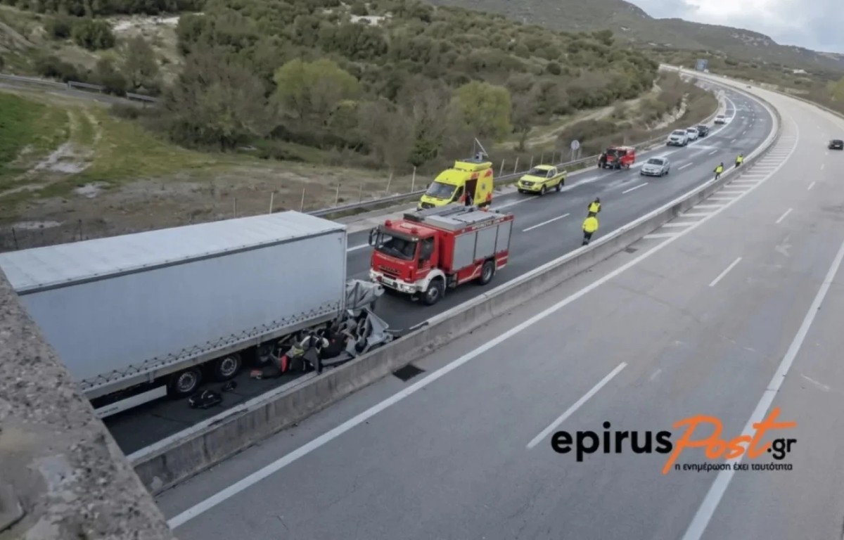 Θανατηφόρο τροχαίο στην Εγνατία Οδό