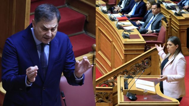 Ο Γεωργιάδης κατήγγειλε την Κωνσταντοπούλου ότι τον τραβούσε βίντεο ενώ έτρωγε – Καβγάς Θεοχάρη – Καζαμία, «Γιατί γίνατε βουλευτής;»
