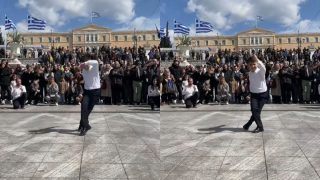 Πιτσιρίκι 10 ετών στο Σύνταγμα τρελαίνει τον κόσμο με τις χορευτικές του ικανότητες στο ζεϊμπέκικο