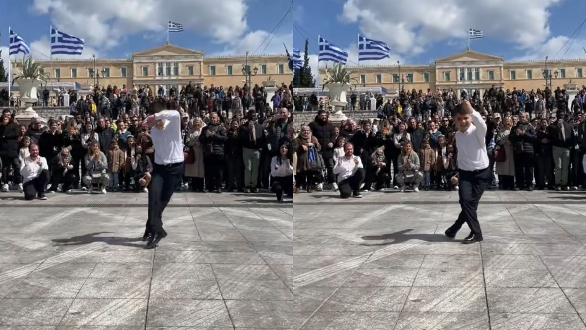 Πιτσιρίκι 10 ετών στο Σύνταγμα τρελαίνει τον κόσμο με τις χορευτικές του ικανότητες στο ζεϊμπέκικο