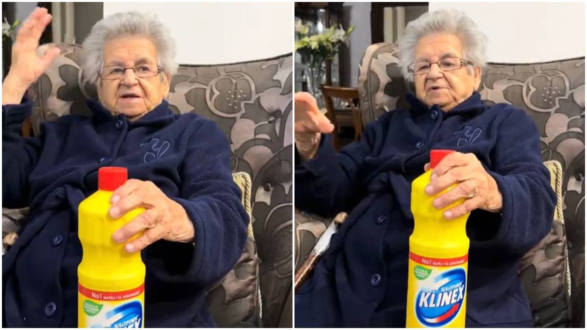 Η γιαγιά Θάλεια του TikTok γίνεται… Influencer και διαφημίζει την χλωρίνη Klinex