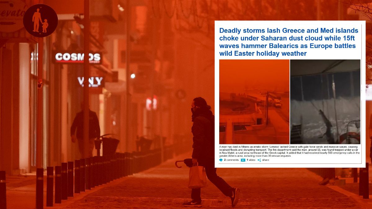 Στο «μικροσκόπιο» των διεθνών ΜΜΕ η βιβλική καταστροφή στην Ελλάδα: Η Daily Mail περιγράφει τον εφιάλτη της κακοκαιρίας «Erminio»
