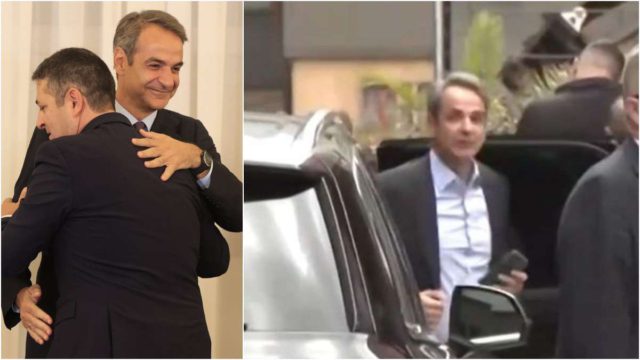 Με την αγωνία «ζωγραφισμένη»: Η στιγμή που ο Κυριάκος Μητσοτάκης φτάνει στον Ευαγγελισμό για τον Γιώργο Μυλωνάκη