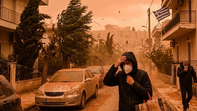 Εφιάλτης στον αέρα: Το «τοξικό» κοκτέιλ που φέρνει η αφρικανική σκόνη – Ποιοι κινδυνεύουν άμεσα τις επόμενες ώρες και το «κόλπο» για να προστατευτείτε!