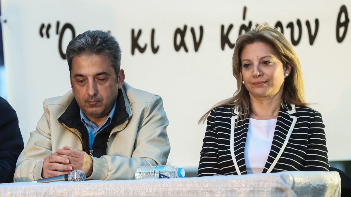 Παύλος Ασλανίδης και Μαρία Καρυστιανού (ΣΤΕΦΑΝΟΣ ΡΑΠΑΝΗΣ / EUROKINISSI)