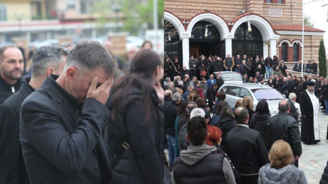 Σπαραγμός στις Σέρρες: Με τη σημαία του ΠΑΟΚ αποχαιρέτησαν τον Στέφανο Μπορμπόκη – Λύγισε ο αδερφός του, Βασίλης