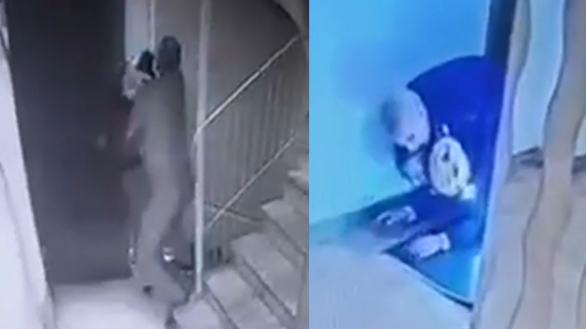 Συγκλονιστικό βίντεο από Κολωνό: Η στιγμή που αστυνομικός πιάνει διαρρήκτη στην πολυκατοικία του – Πάλεψαν άγρια