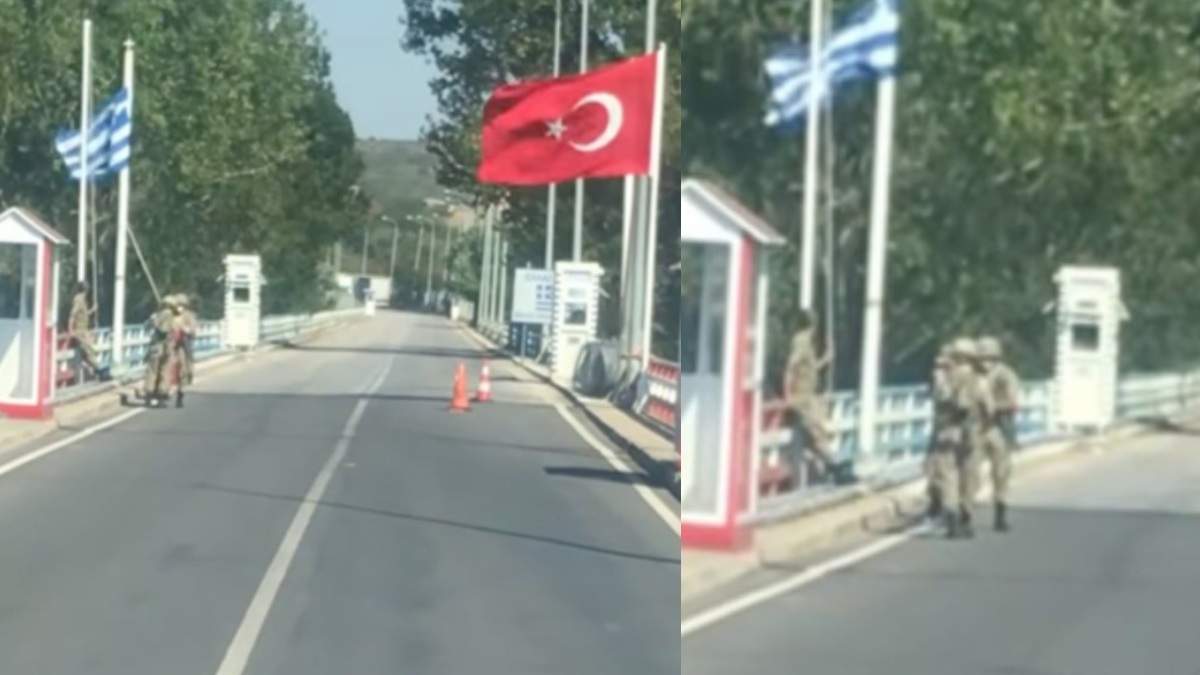 Συγκίνηση στον Έβρο: Viral η στιγμή που στρατιώτης βοηθάει να ξεδιπλωθεί μπλεγμένη ελληνική σημαία – Δείτε το βίντεο