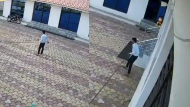 Σοκαριστικό βίντεο από την Ινδία: Άνδρας κάηκε ζωντανός προσπαθώντας να διώξει μαϊμού