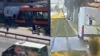 Καλαμάκι: Σοκάρει η σύγκρουση τραμ με φορτηγό – Πώς έγινε το τροχαίο μέσα σε δευτερόλεπτα, δείτε καρέ – καρέ