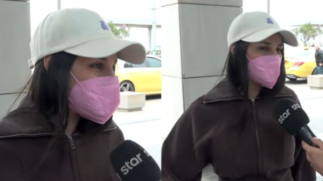 Αγνώριστη η Klavdia: Χωρίς γυαλιά, με μάσκα και εμφανώς αδυνατισμένη στο αεροδρόμιο – Τι συνέβη;