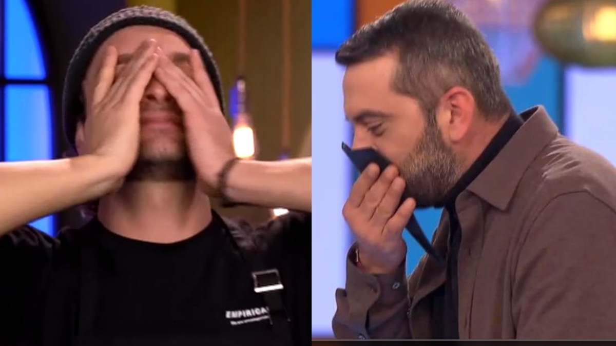 Πνίγηκε ο Κουτσόπουλος: Ο «θείος» Λεωνίδας πάλεψε για να δοκιμάσει με μια μπουκιά το πιάτο του Γιώργου, βίντεο