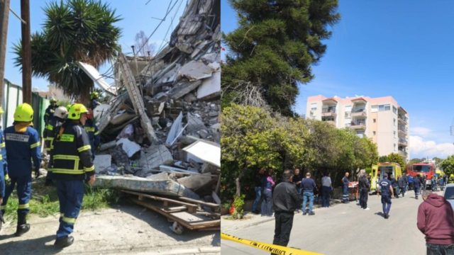 Κύπρος – Έκτακτο: Κατέρρευσε πολυκατοικία – Αναφορές για εγκλωβισμένους, εικόνες σοκ από το σημείο της καταστροφής