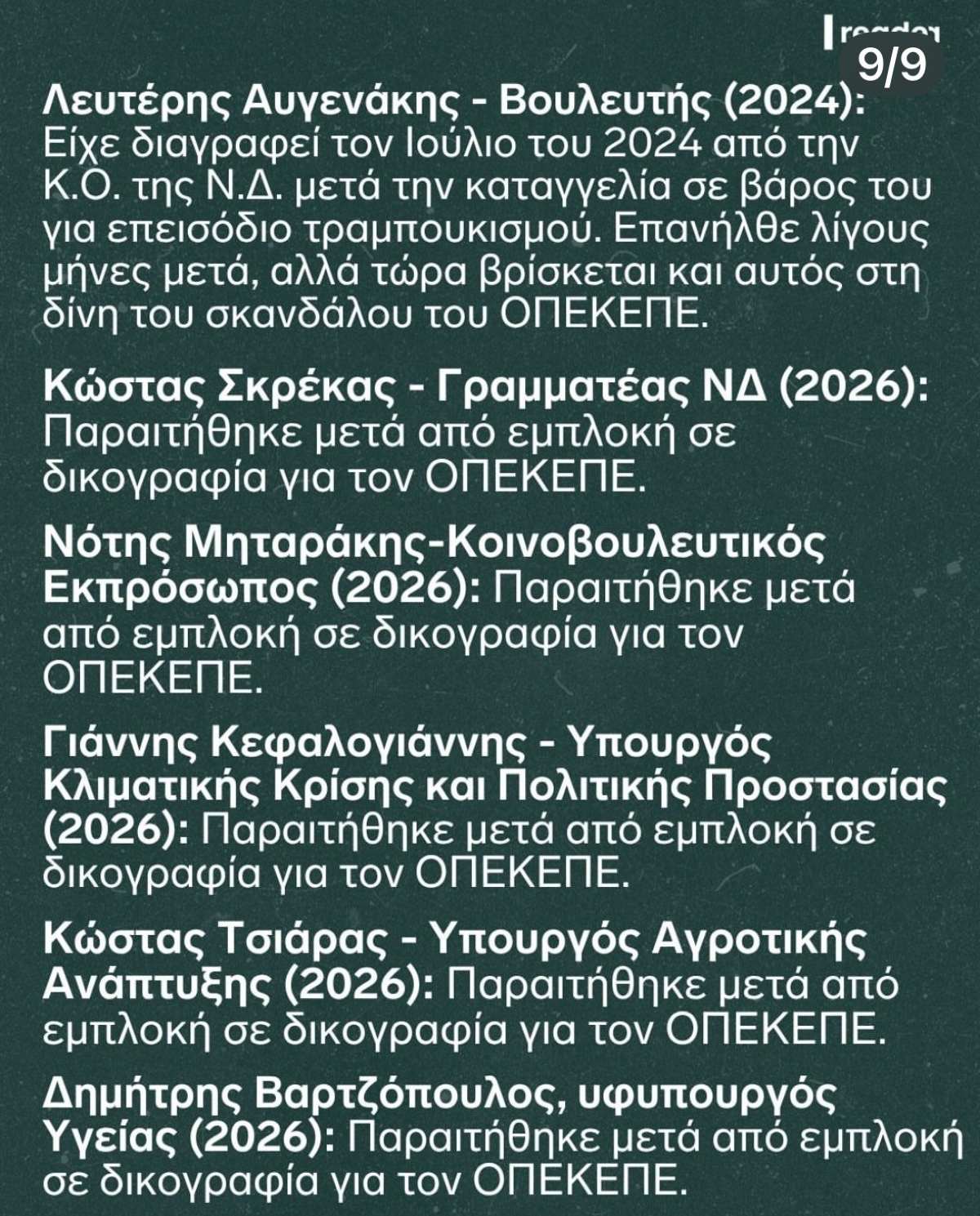 34 παραιτήσεις σε 6 χρόνια