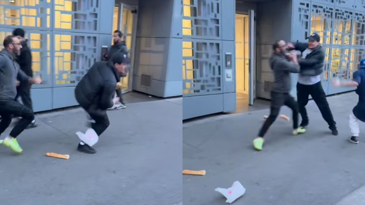 Σκηνές χάους με γροθιές και καταστροφές