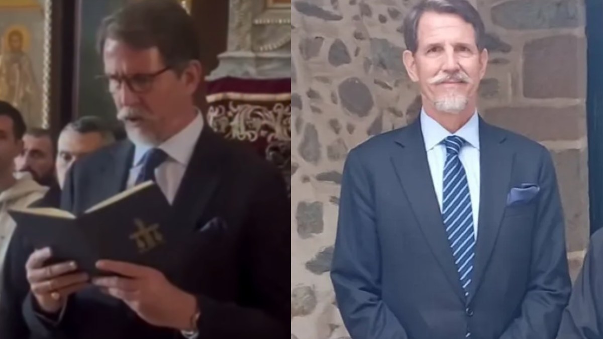 Αποκλειστικό: Ο πρίγκιπας Παύλος διαβάζει το Πάτερ Ημών στο Αγιον Όρος