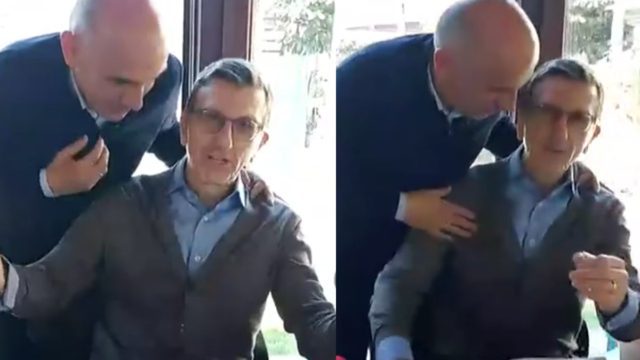 Στην Κωνσταντινούπολη ο Πορτοσάλτε: Η κάμερα «έπιασε» τον παρουσιαστή στο εορταστικό τραπέζι, δείτε βίντεο