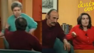 Ρετρό tv: Όταν οι σφαλιάρες έπεφταν live στην εκπομπή της Σίας Λιαροπούλου, βίντεο