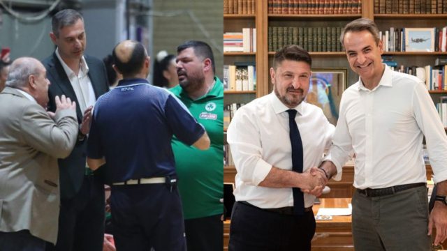 Υβριστικά συνθήματα των οπαδών του Παναθηναϊκού εναντίον Χαρδαλιά και Μητσοτάκη
