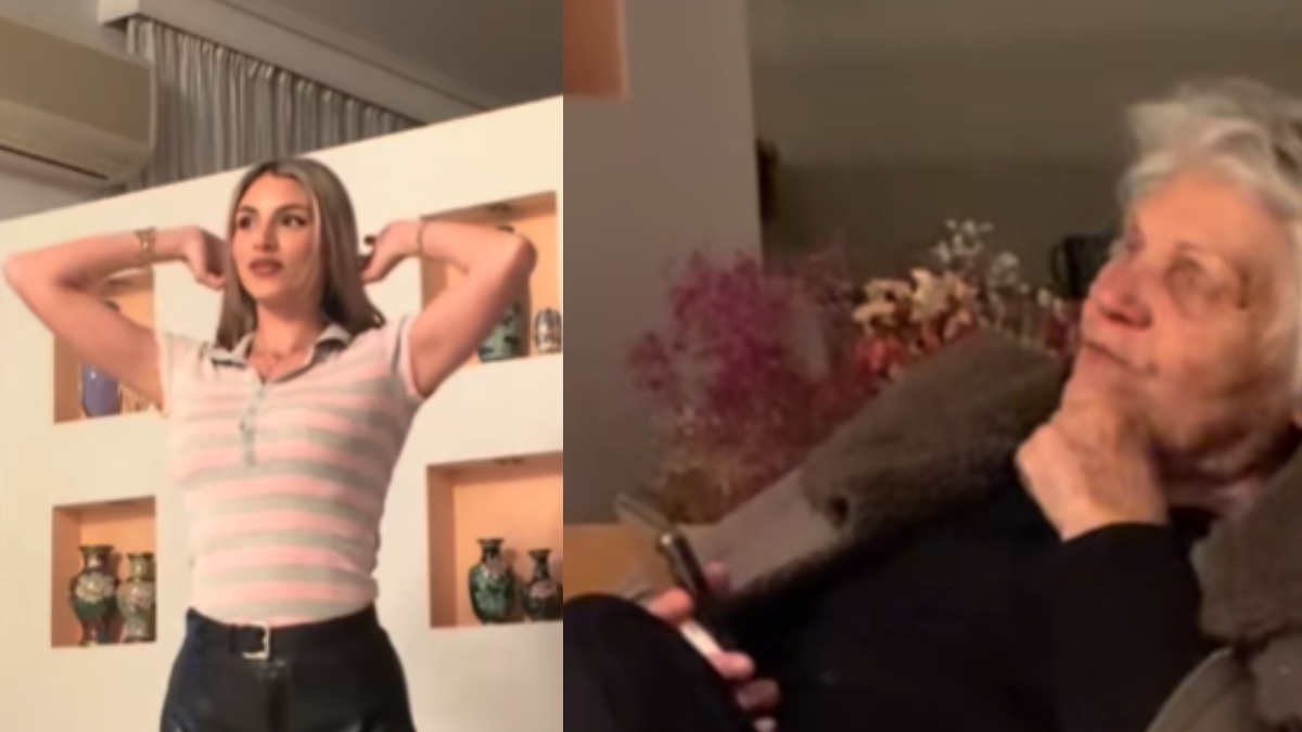 Viral η γιαγιά που κάνει τσεκ στην Eλληνίδα εγγονή της που ετοιμάζεται να βγει έξω με κοντό σορτσάκι