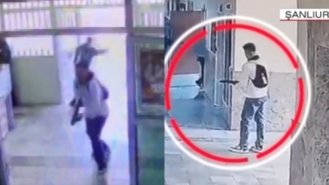 Σοκαριστικό βίντεο: Η στιγμή που ο 19χρονος εισβάλλει στο σχολείο της Τουρκίας και αρχίζει να πυροβολεί