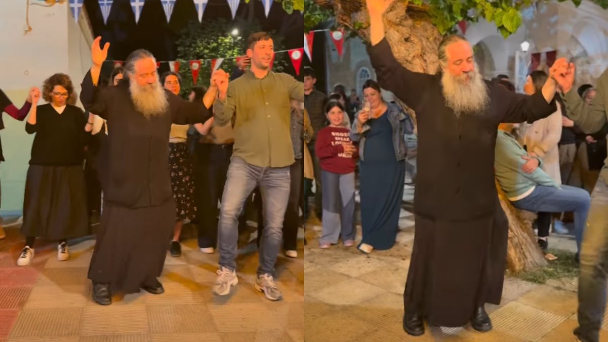 Ο λεβέντικος χορός του Παπά Γιώργη που έγινε viral