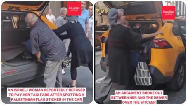 Αρνήθηκε να πληρώσει το ταξί Ισραηλινή επειδή είχε αυτοκόλλητο free Palestine (Βίντεο)