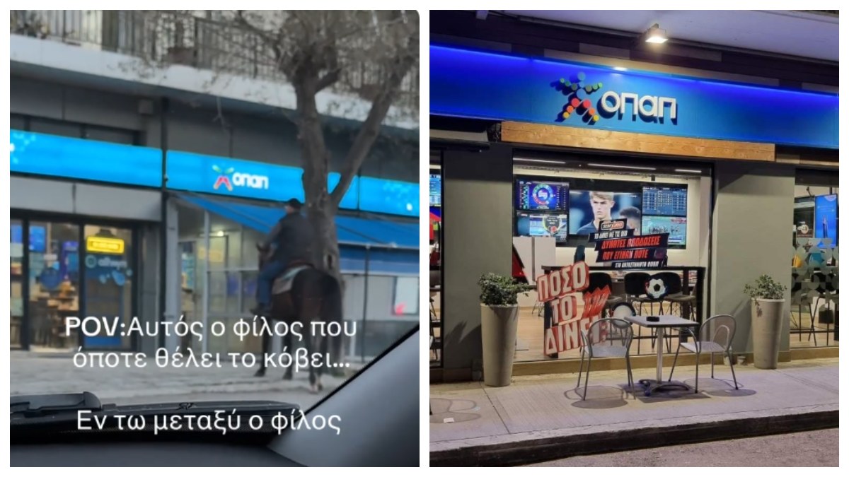 Έπος: Τύπος πάει σε πρακτορείο για να παίξει άλογα με… άλογο
