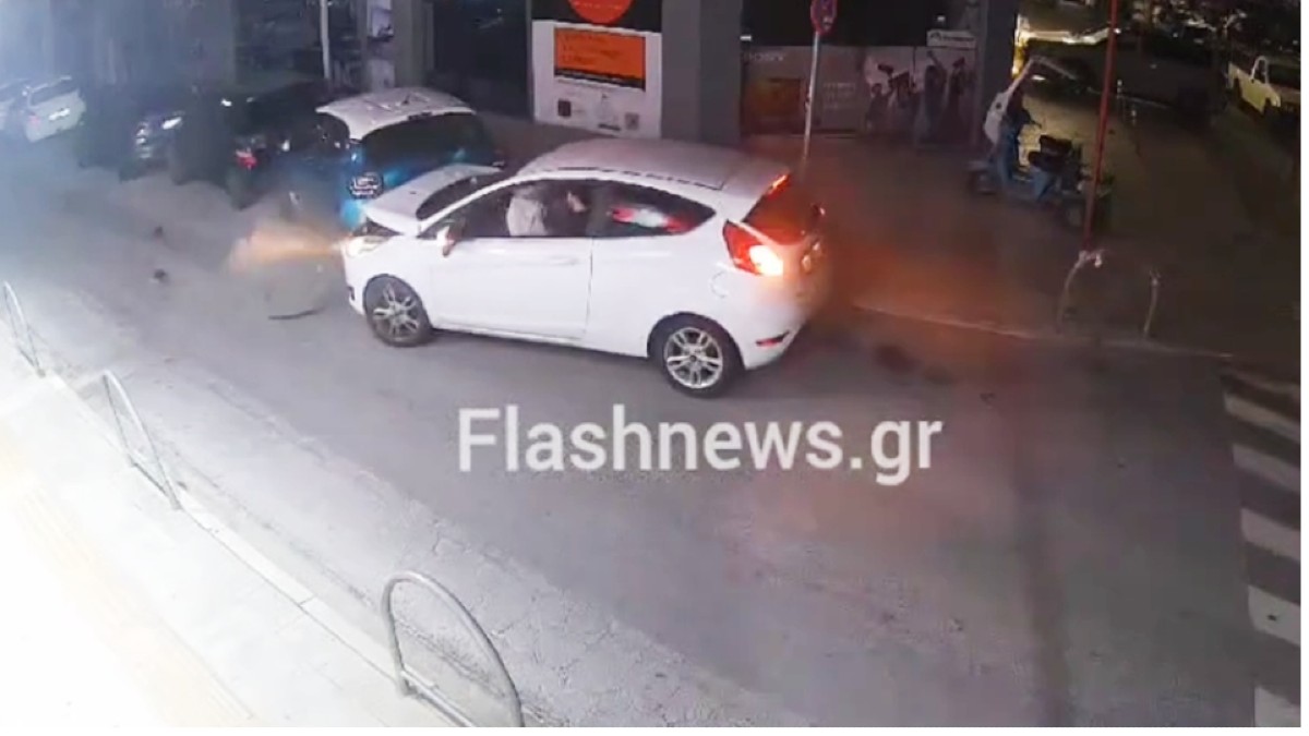 Τροχαίο στα Χανιά: Οδηγός έχασε τον έλεγχο και έπεσε σε σταθευμένο όχημα