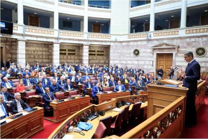 Η ομιλία του Κυριάκου Μητσοτάκη στην Κοινοβουλευτική ομάδα της Νέας Δημοκρατίας