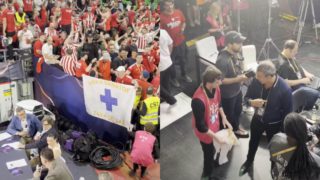 Σάλος στο ΟΑΚΑ: Σεκιουριτάς τράβηξε μετά βίας σημαία της Ελληνικής Επανάστασης από οπαδούς του Ολυμπιακού