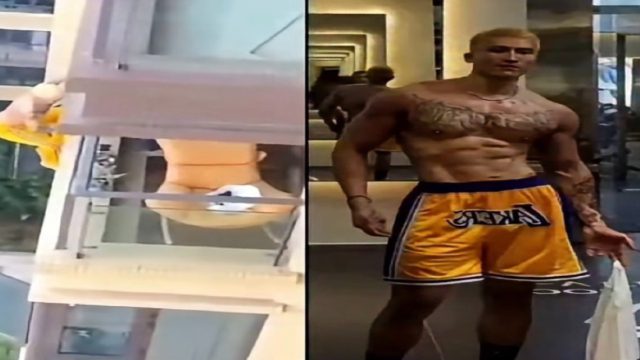 Σκληρό βίντεο: Γυμναστής στην Κίνα έχασε την ζωή του όταν έπεσε από το μπαλκόνι προσπαθώντας να αποφύγει τον σύζυγο της πελάτισσας του