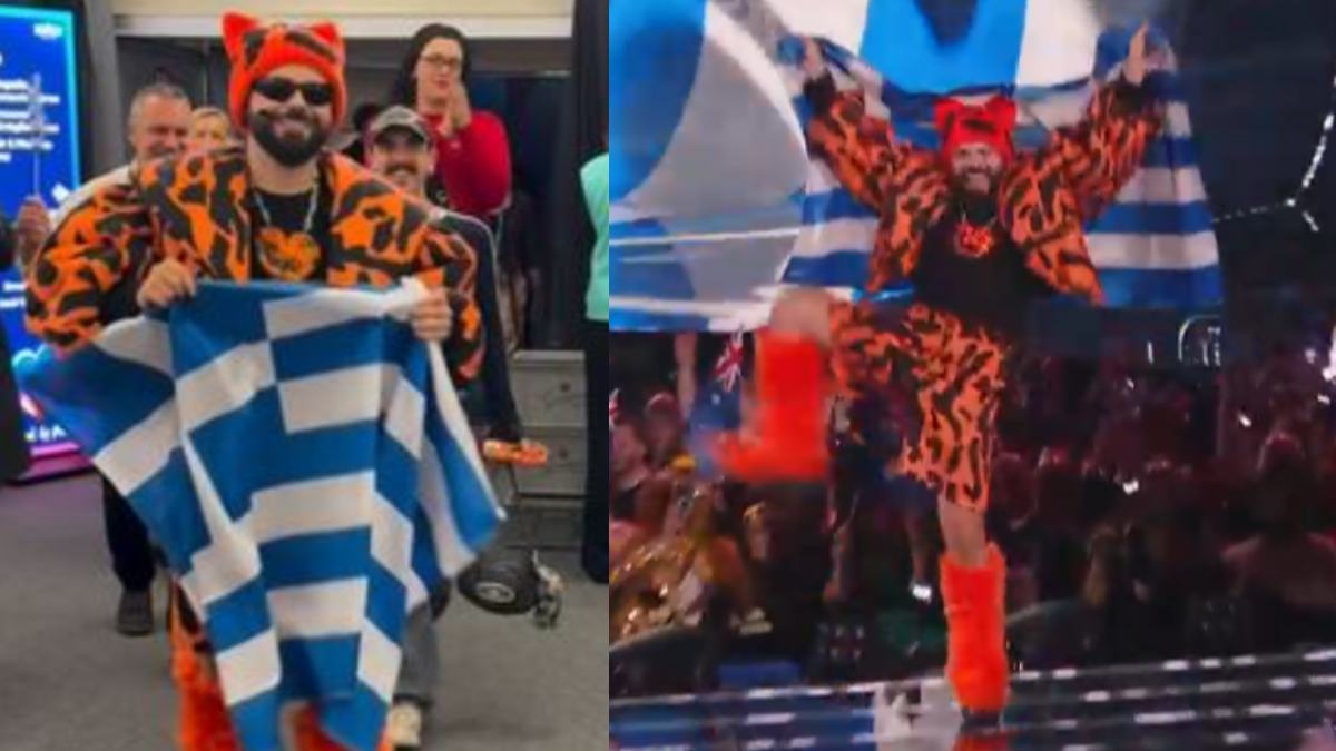 Eurovision: Η Ελλάδα διεκδικεί τη νίκη στον μεγάλο τελικό της Βιέννης με τον Akyla να εμφανίζεται στην έκτη θέση.