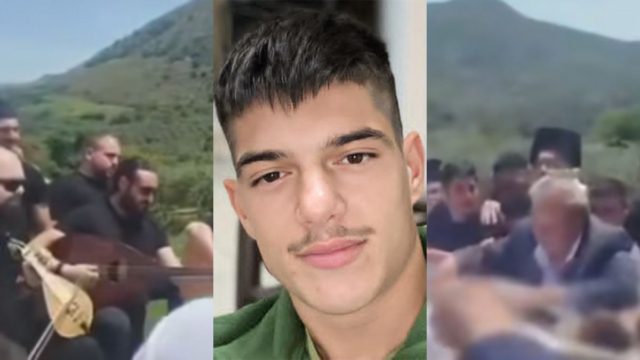 Βαρύς αποχαιρετισμός στον 21χρονο Νικήτα με λίρες και μαντινάδες – Συγκλονιστικό βίντεο