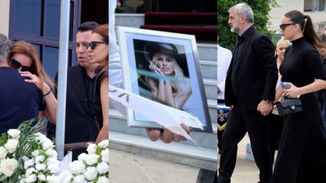 «Πέτα ψηλά άγγελέ μου»: Θλίψη χωρίς τέλος στην κηδεία της Γωγώς Μαστροκώστα – Συντετριμμένοι συγγενείς και φίλοι