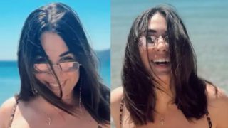 Η Έλενα Κρεμλίδου στις Κάννες: Έβαλε το animal print μπικίνι της και έκανε μπάνιο στην Γαλλική Ριβιέρα – Viral οι φωτογραφίες
