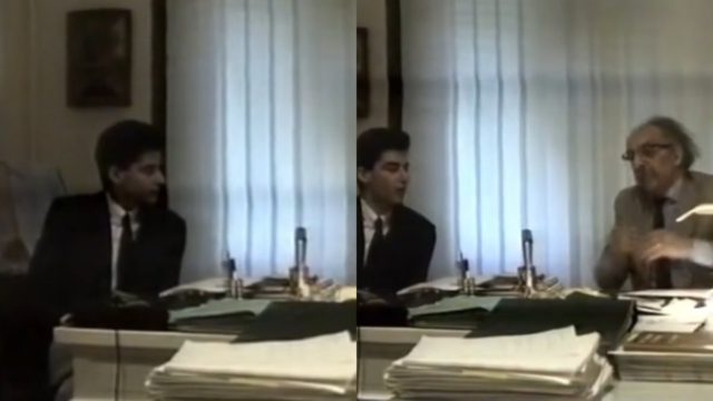 Γιώργος Λιάγκας: Αγνώριστος το 1990 σε συνέντευξη που πήρε από τον Λυκουρέζο! Εργαζόταν στο ΤΗΛΕΑΣΤΥ