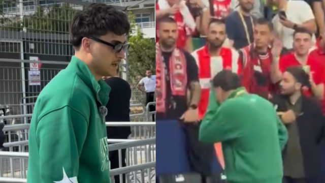 Ο ΜΚ πήγε να παρακολουθήσει το Φενέρ – Ολυμπιακός με φούτερ του Παναθηναϊκού