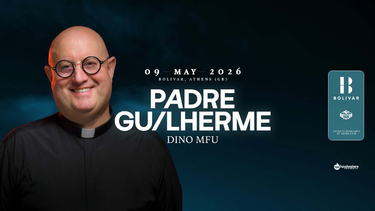 Padre Guilherme & Dino MFU στο Bolivar Beach Club το Σάββατο 9 Μαΐου 2026