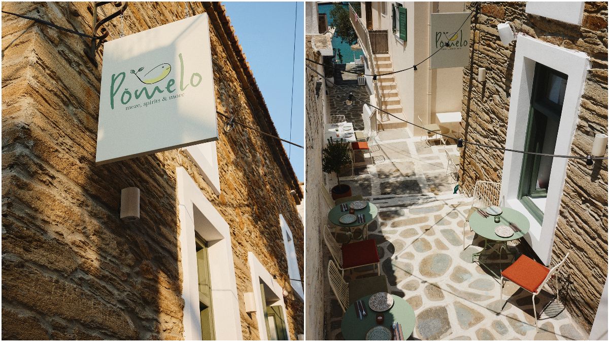 Pomelo: Η πιο «κομψή» εκδοχή του ελληνικού μεζέ στην Άνδρο