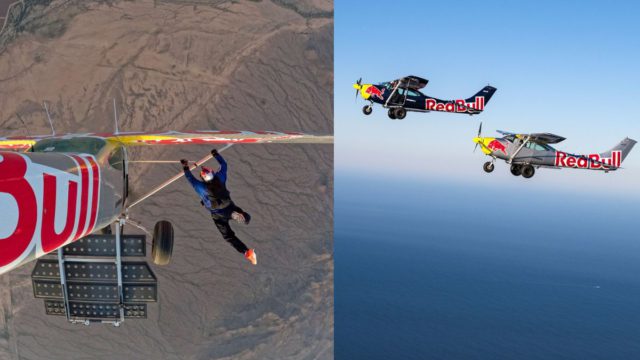 Οταν η Red Bull ξεπερνάει τον εαυτό της: Απίθανο βίντεο με δύο πιλότους που αλλάζουν αεροπλάνο στον αέρα