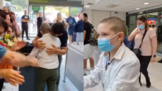 Συγκίνηση: Ο μικρός Νικόλας επέστρεψε νικητής στην Ρόδο μετά από την μάχη με τον καρκίνο – Δάκρυα χαράς στην υποδοχή