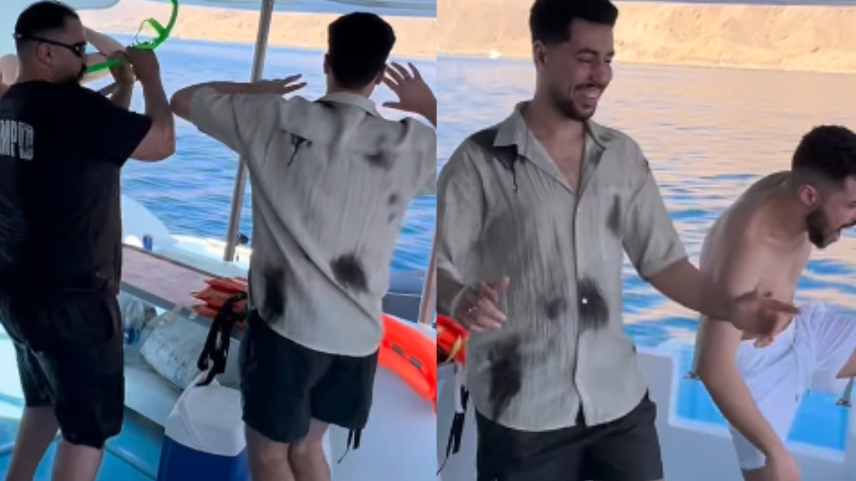 Viral βίντεο με εκατομμύρια views που δείχνει παρέα ανδρών να προσπαθούν να κάνουν βουτιά από σκάφος