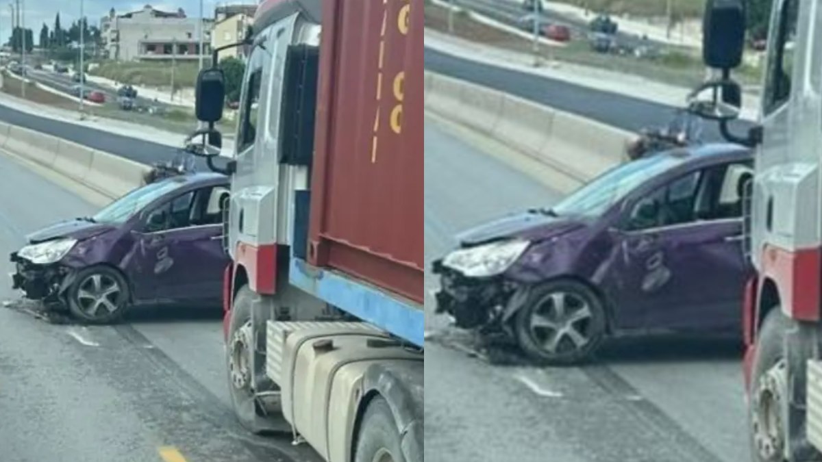Σοβαρό τροχαίο στην Θεσσαλονίκη: Φορτηγό συγκρούστηκε με αυτοκίνητο, δείτε βίντεο