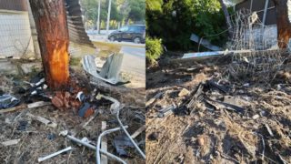 Τρομακτικό τροχαίο στη λεωφόρο Πεντέλης: ΙΧ πέρασε στο αντίθετο ρεύμα και καρφώθηκε σε δέντρο – Από θαύμα γλίτωσαν δύο νεαροί