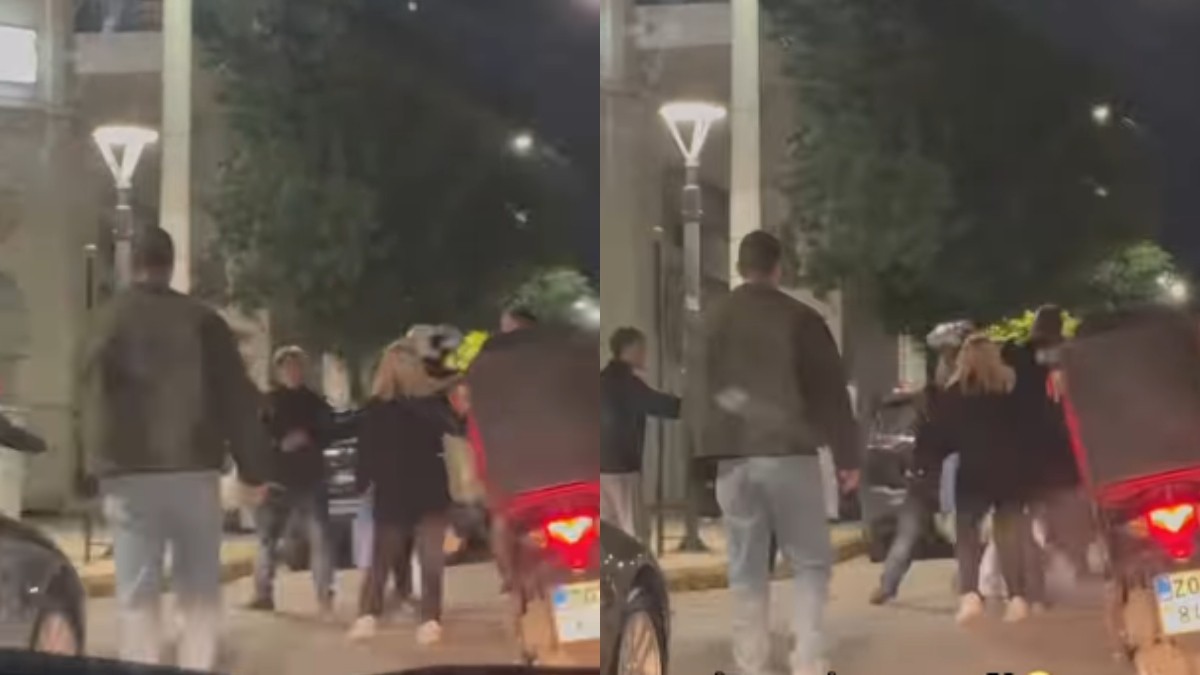 Άγριος ξυλοδαρμός ντελιβερά στους δρόμους της Αθήνας καταγράφηκε από βίντεο