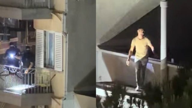 Μια συνηθισμένη μέρα στην Αγία Βαρβάρα: Αστυνομικοί κυνηγούν Ρομά που πηδάει από μπαλκόνι σε μπαλκόνι! 